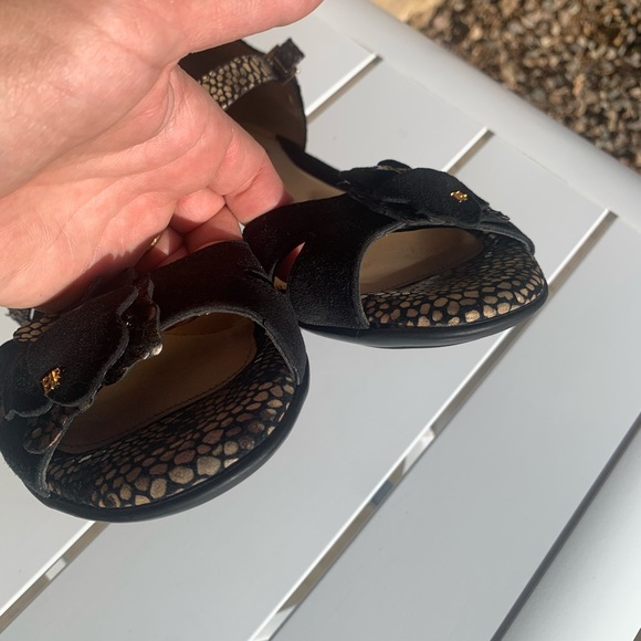 BeautiFeel black suede and cream leather sandals size 7 (European 38) - Picture 10 of 15